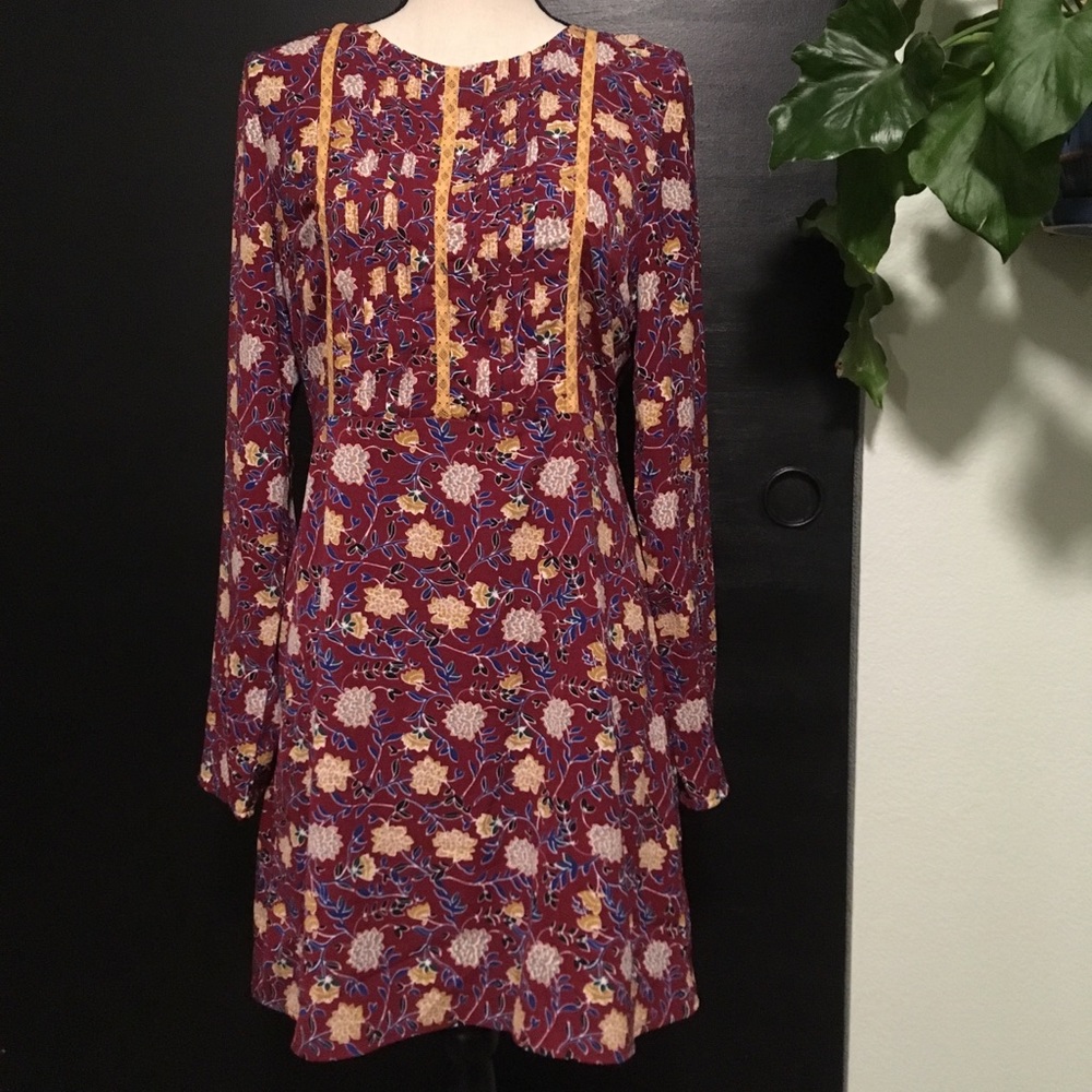 Long sleeve mini dress